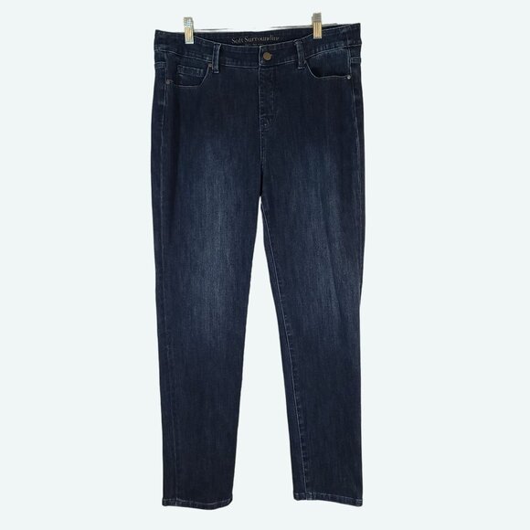 Soft Surroundings 2AN42 5 Pocket Pull On Denim Jeggings Size‎ Medium - Picture 1 of 8